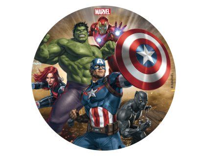 Jedlý papier bez cukru - Avengers 16 cm