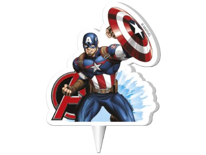 Sveča za rojstni dan - Captain America7,5 cm