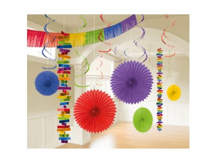 Dúhová sada visiacich dekorácií