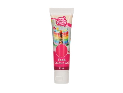 Rožnata koncentrirana jedilna barva v gelu  za snovi in čokolade 30g