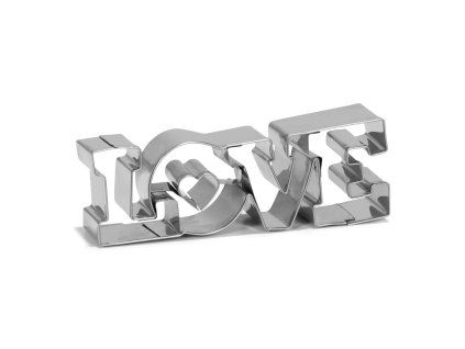 Vykrajovačka - nápis LOVE 11 cm