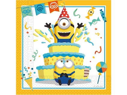 Servítky Mimoni 33 x 33 cm 20 ks