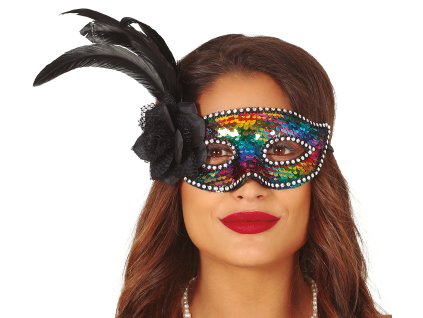 Barvna krinka s črnim peresom