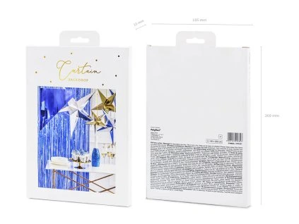 Party záves - Modrý 90 x 250 cm