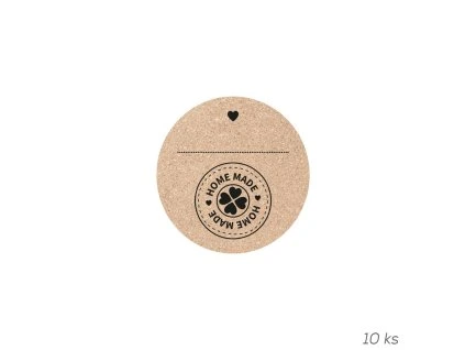 Samolepky korok HOMEMADE 10 ks