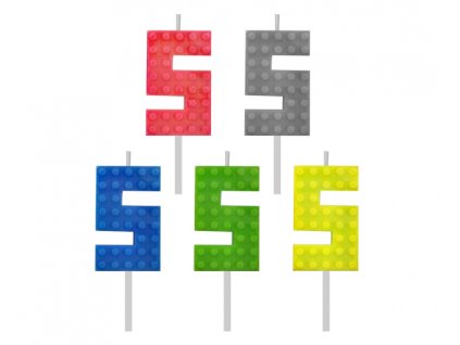 Rojstnodnevna sveča Lego - 5