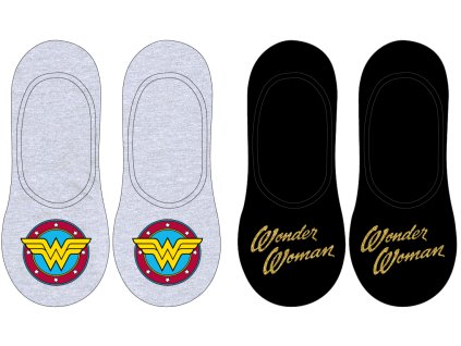 Komplet 2 parov ženskih nogavic - Wonder Woman - DC Comics