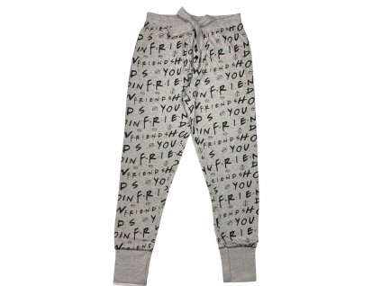 Dámske pyžamové nohavice - Friends sivé (Velikost - odrasli L)