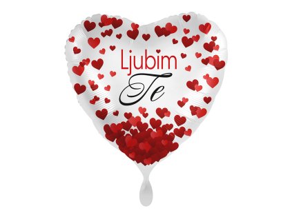 Fóliový balón srdce - Ljubim Te