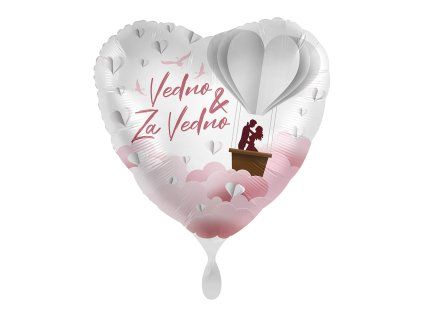 Fóliový balón srdce - Vedno & Za Vedno
