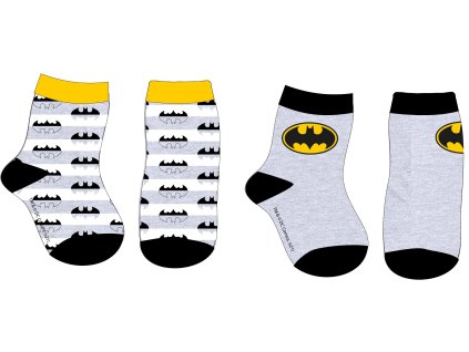 Sada 2 párov detských ponožiek - Batman mix (Velikost nogavic 68-74)
