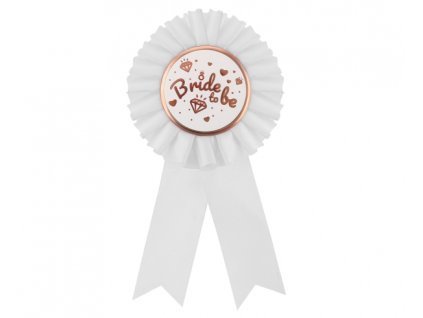 Kokarda Bride to be - biela