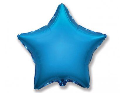 Fóliový balón hviezda - modrá 45 cm
