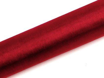 Organza červená 16cm x 9m