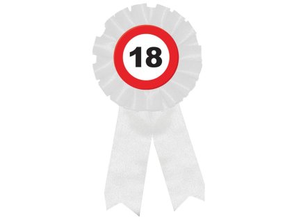 Kokarda 18. - červeno/biela