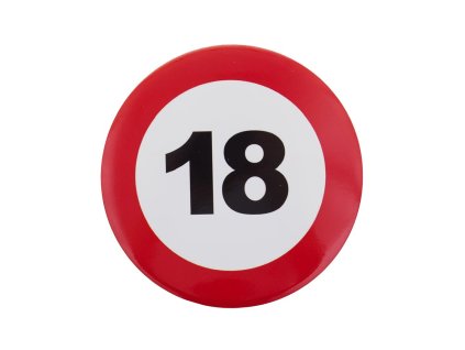 Značka s prometnim znakom - 18.
