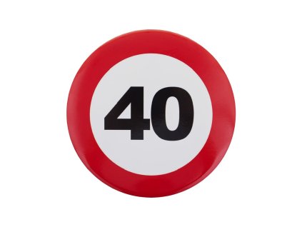 Značka s prometnim znakom - 40.