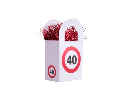 Uteži za balone - prometni znak 40