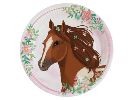 Papirnati krožniki - Lepi konji 23 cm 8 kos.