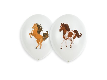 Set balonov iz lateksa - Beautiful horses 6 kos.
