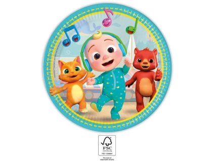 Papierové taniere - Cocomelon 23 cm