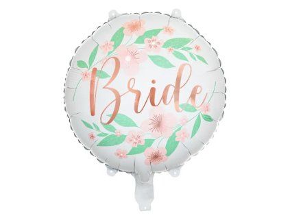 Fóliový balón - Flower bride 45 cm, biely