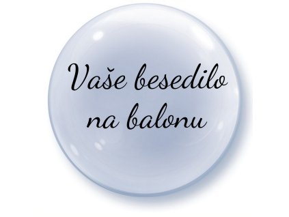 Balon z besedilom - Prozoren