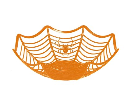 Skleda - Pajkova mreža, oranžna
