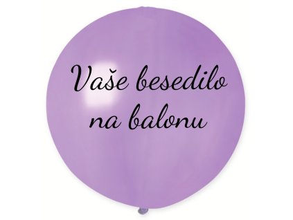 Balon z besedilom - Sivka 80 cm