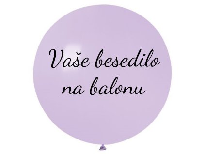 Balon z besedilom - Lilija 80 cm