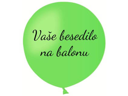 Balon z besedilom - svetlo zelena 80 cm
