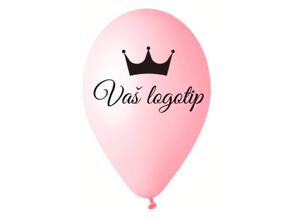 Balon z logotipom - Baby Pink 26 cm
