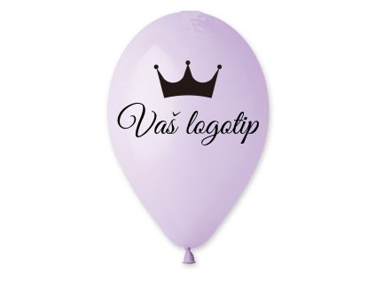 Balon z logotipom - Sivka 26 cm