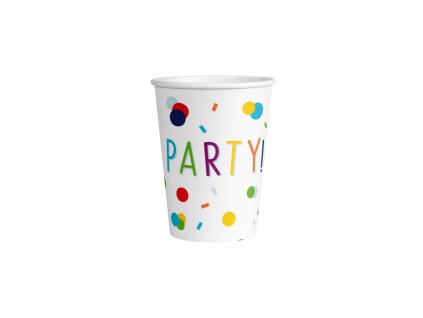 84690 papierove pohare konfety 250 ml
