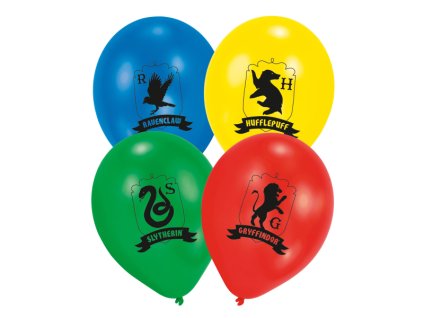 84660 sada latexovych balonov harry potter fakulty 6 ks