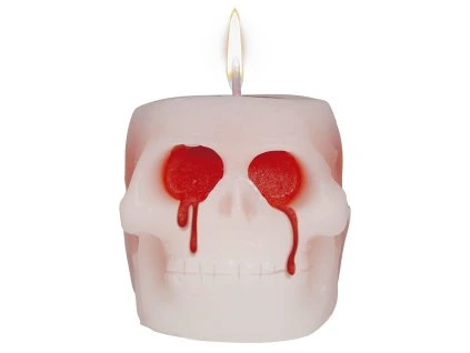 Sviečka - krvavá lebka