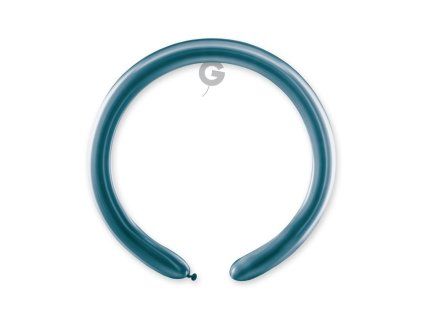 Tvarovací balónik chrómový modrý