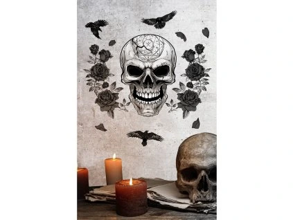 Nálepky na stenu - Lebka