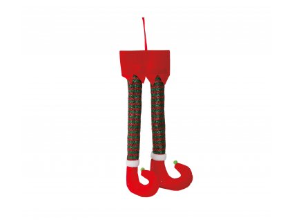 88317 vianocna dekoracia nohy elfa 50 cm