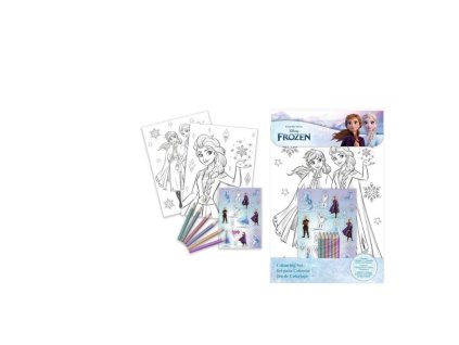 88875 1 set omalovanka farbicky nalepky frozen