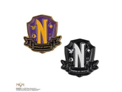 Sada odznakov - Wednesday, Nevermore 2 ks