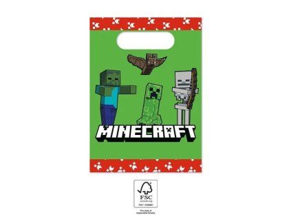 Darčeková party taška - Minecraft 4 ks