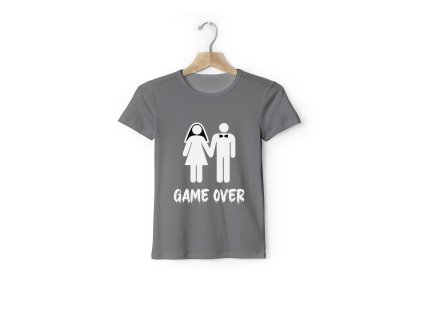 Párové tričko pánske - Game Over
