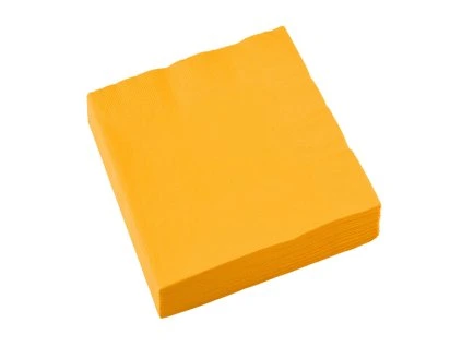 Servítky - žlté 33 x 33 cm 20 ks