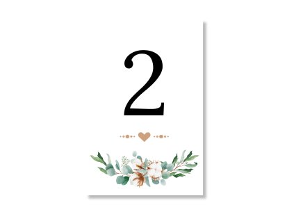 Číslo stola - Mint Folk