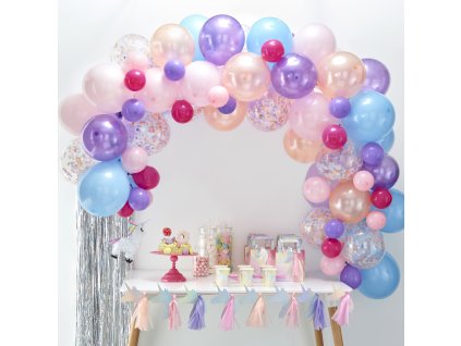 Balónová girlanda - pastelová
