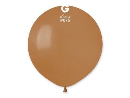 Balón pastelový - Mocha 48 cm 25 ks