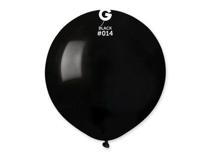 Balón pastelový čierny 48 cm 25 ks