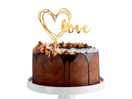 Cake topper - Ljubezen zlata
