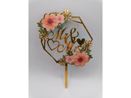 Zápich - Mr & Mrs kvety